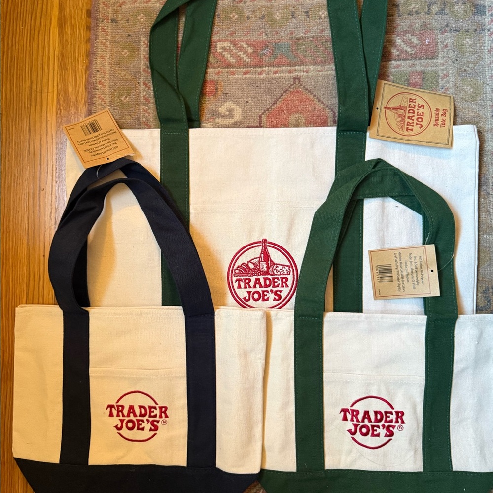 Limited edition TJ’s 3 pack canvas totes